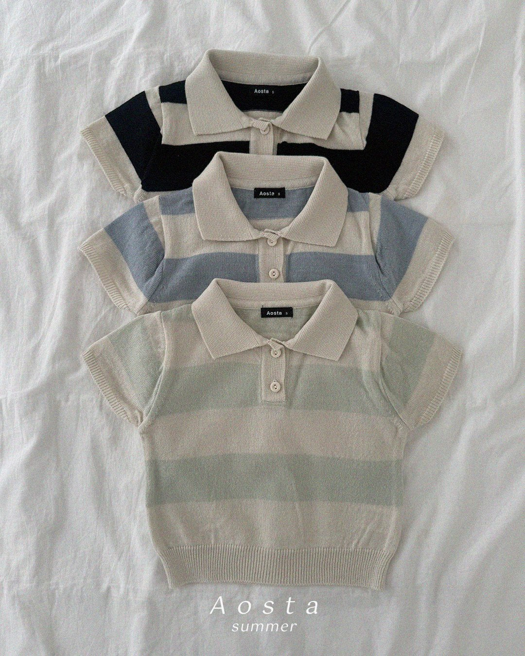 (予約) Aosta / Knit Collar T