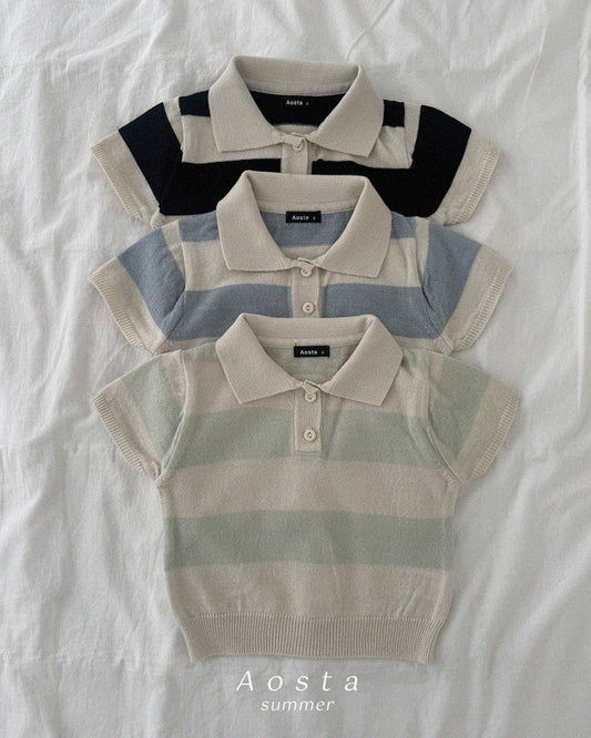 (予約) Aosta / Knit Collar T