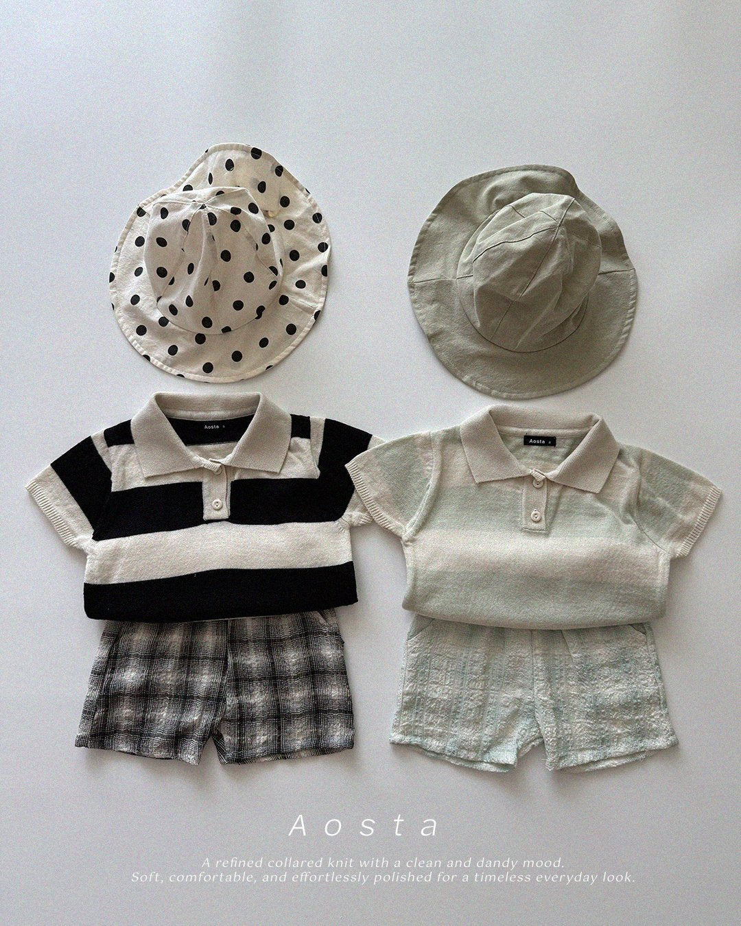 (予約) Aosta / Knit Collar T