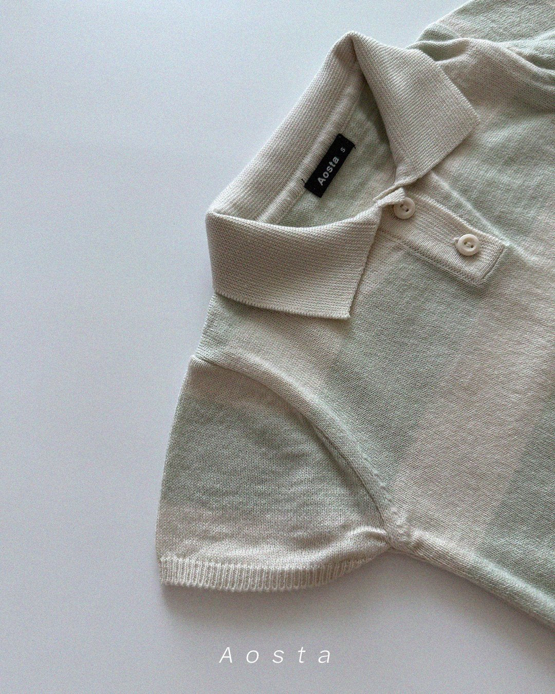 (予約) Aosta / Knit Collar T