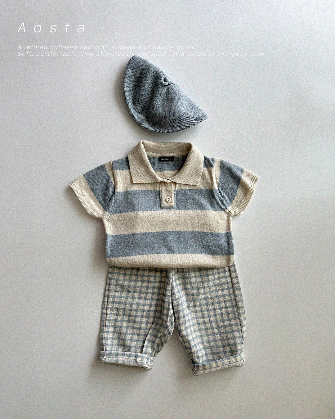 (予約) Aosta / Knit Collar T