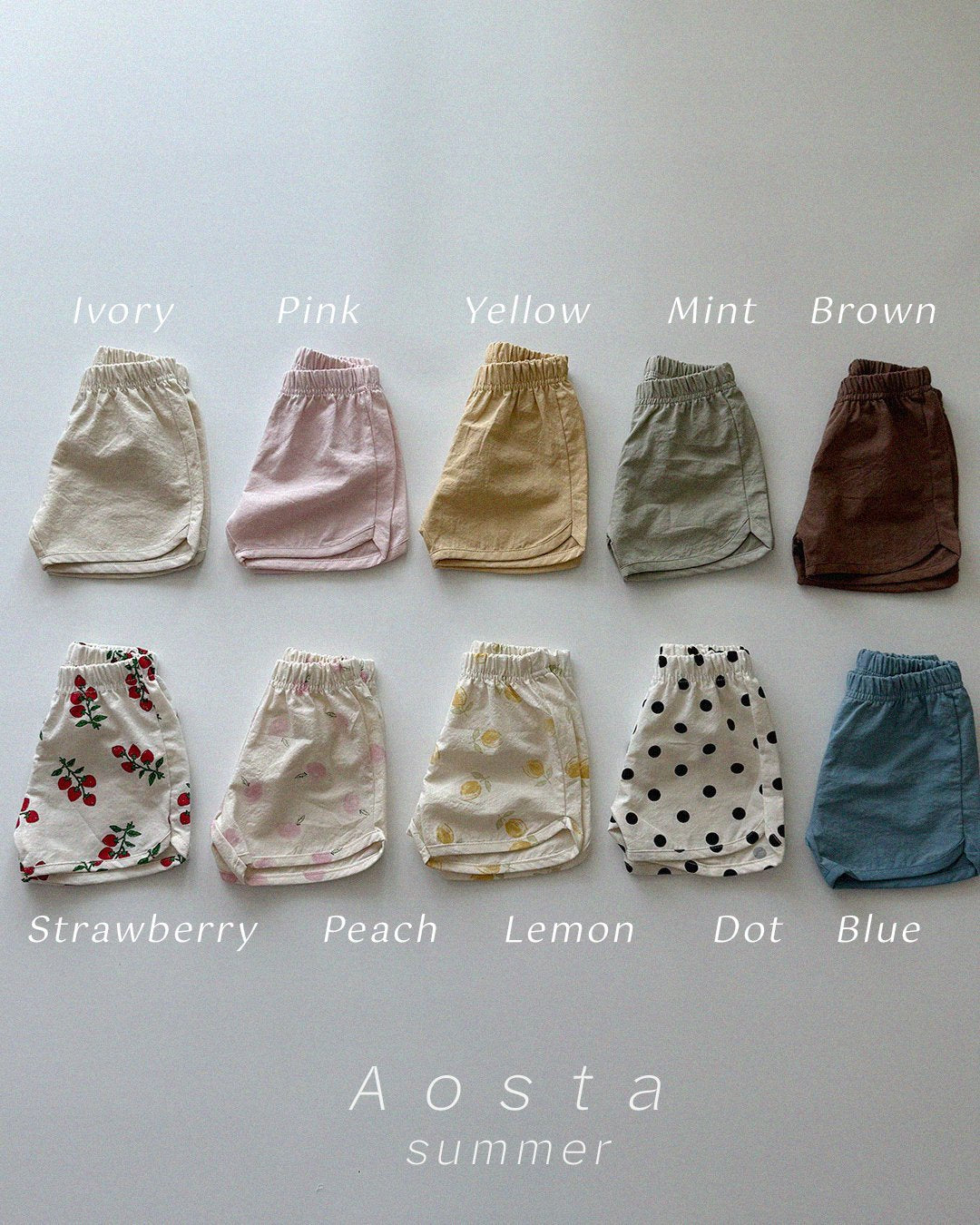 (予約) Aosta / Summer Short Pants