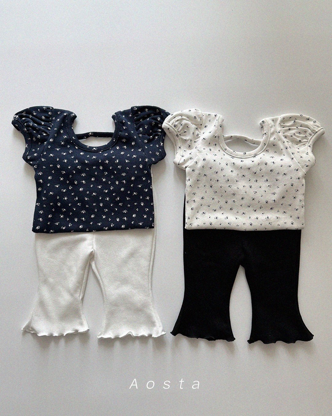 (予約) Aosta / Open Back Puff Blouse