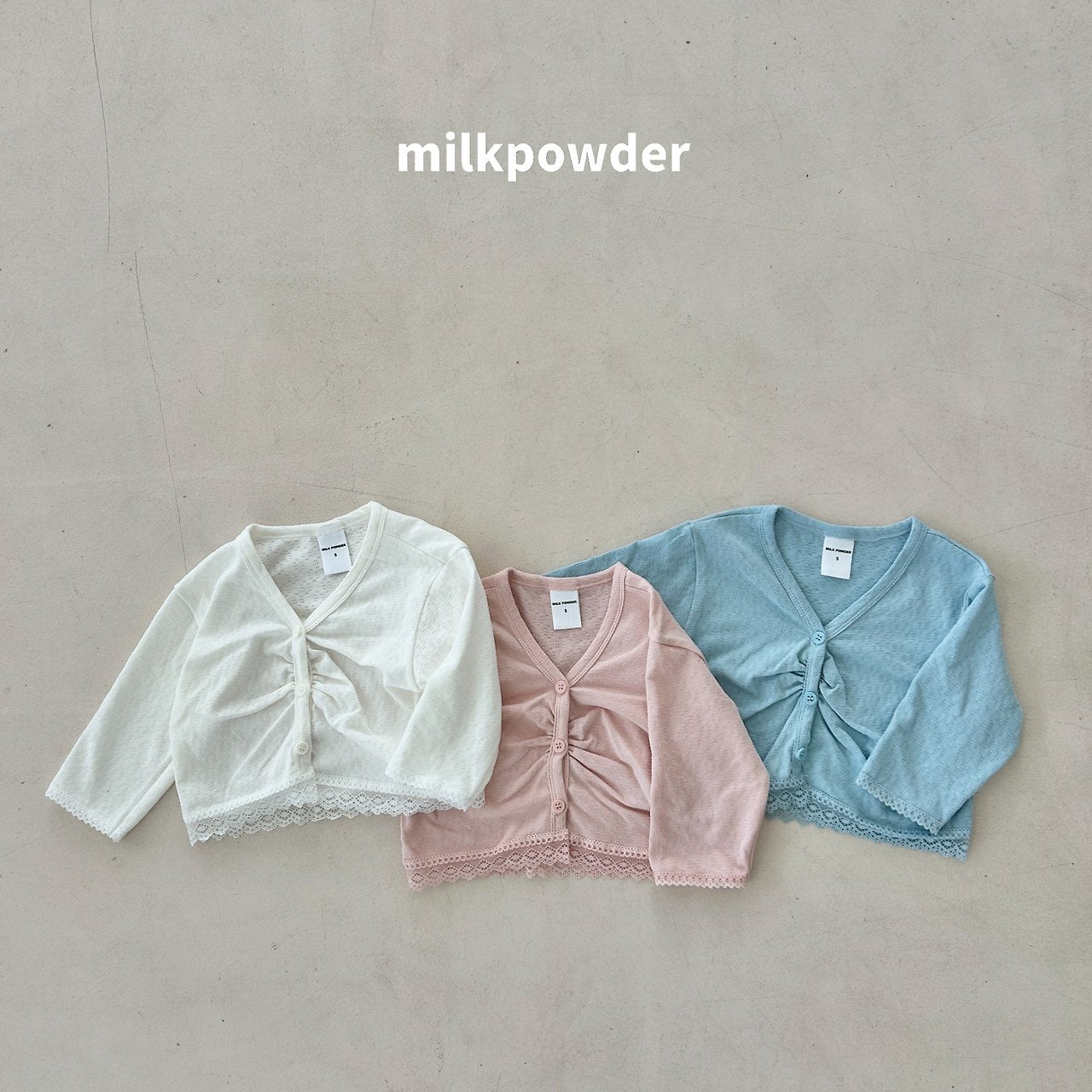 (取り寄せ) milk powder  / Punched Cardigan
