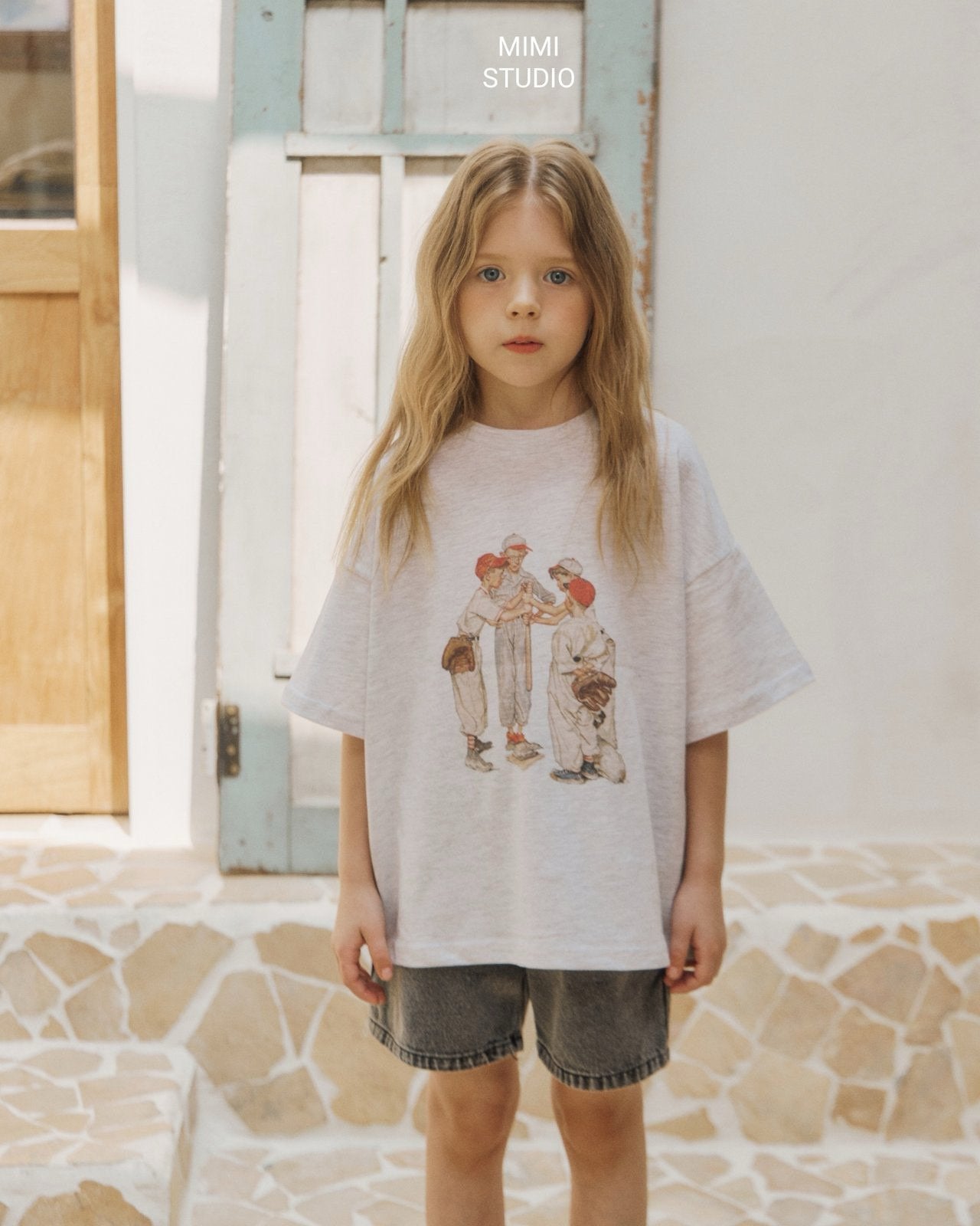 (予約) BY MIMI / Baseball Team T-shirt