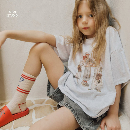 (予約) BY MIMI / Baseball Team T-shirt