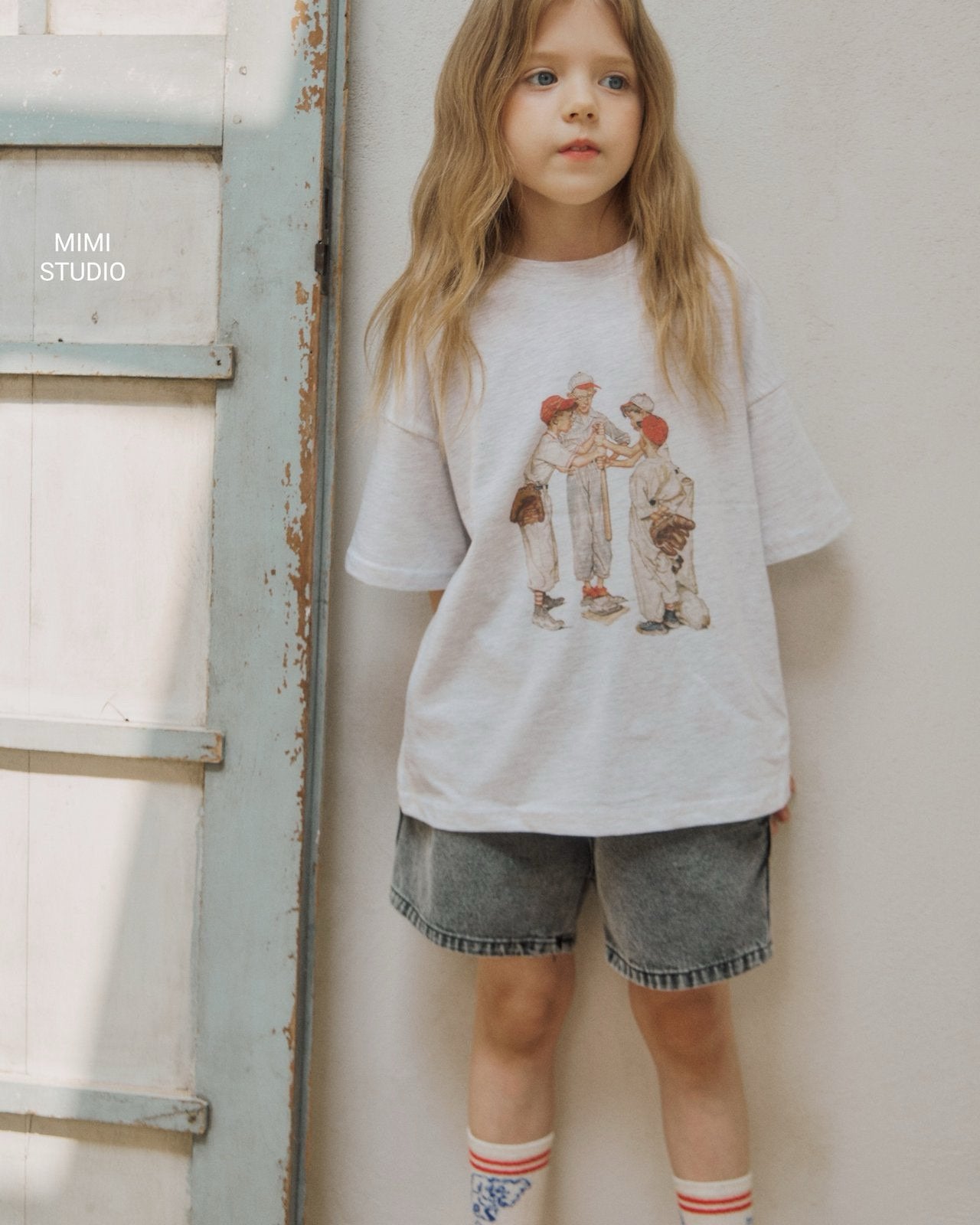 (予約) BY MIMI / Baseball Team T-shirt