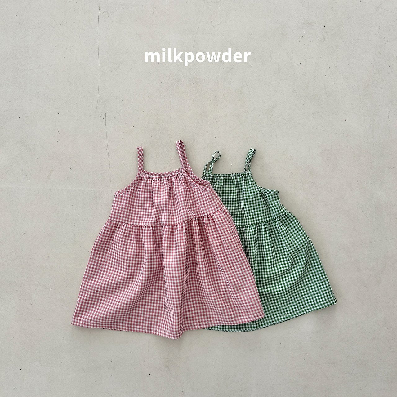 (取り寄せ) milk powder  /  Check Dress