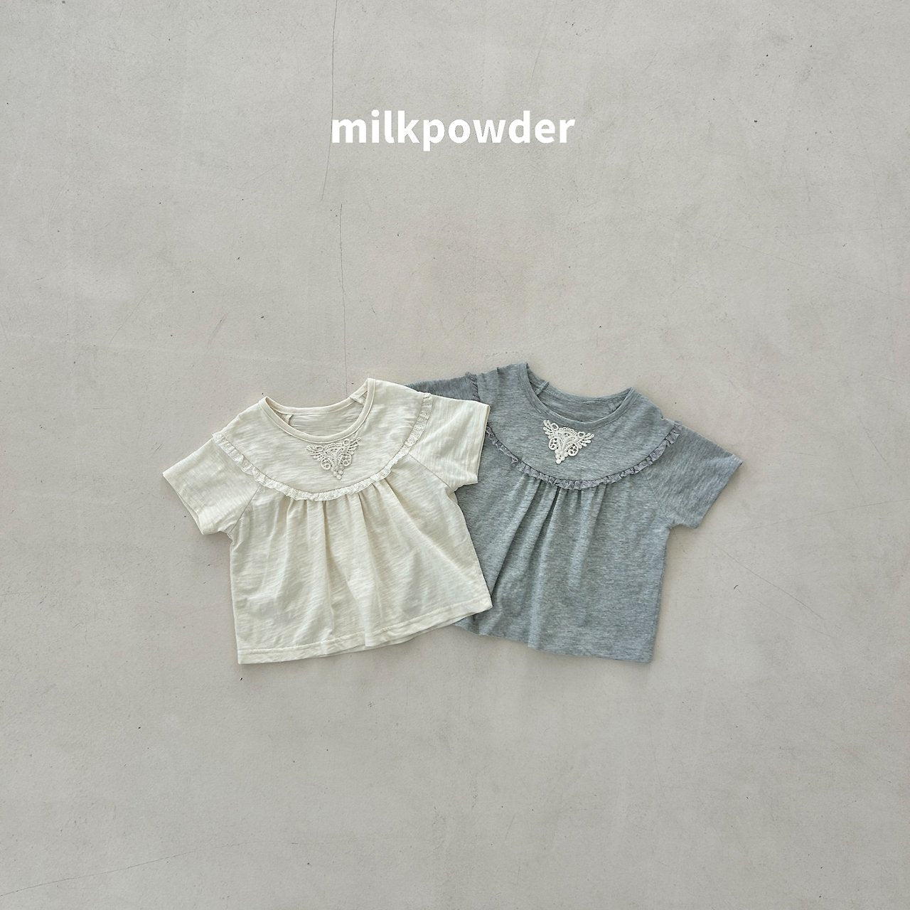 (取り寄せ) milk powder  /  Slub Tee