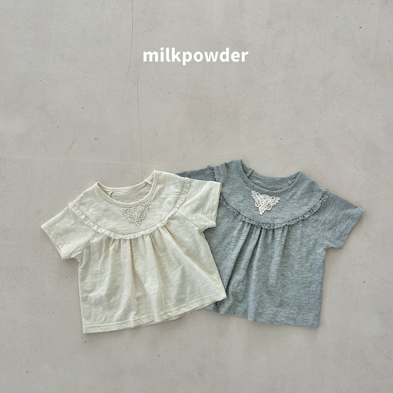 (取り寄せ) milk powder  /  Slub Tee