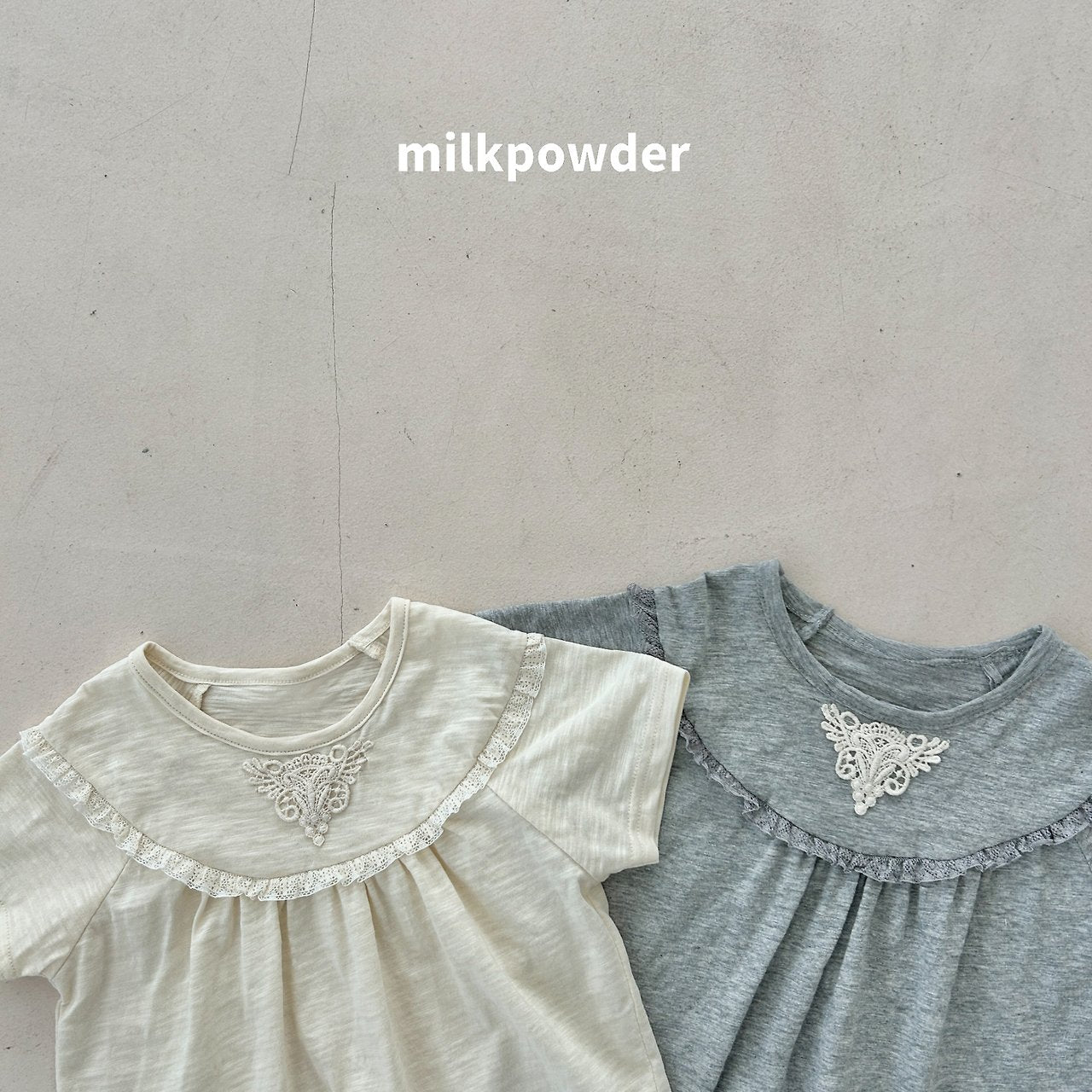 (取り寄せ) milk powder  /  Slub Tee