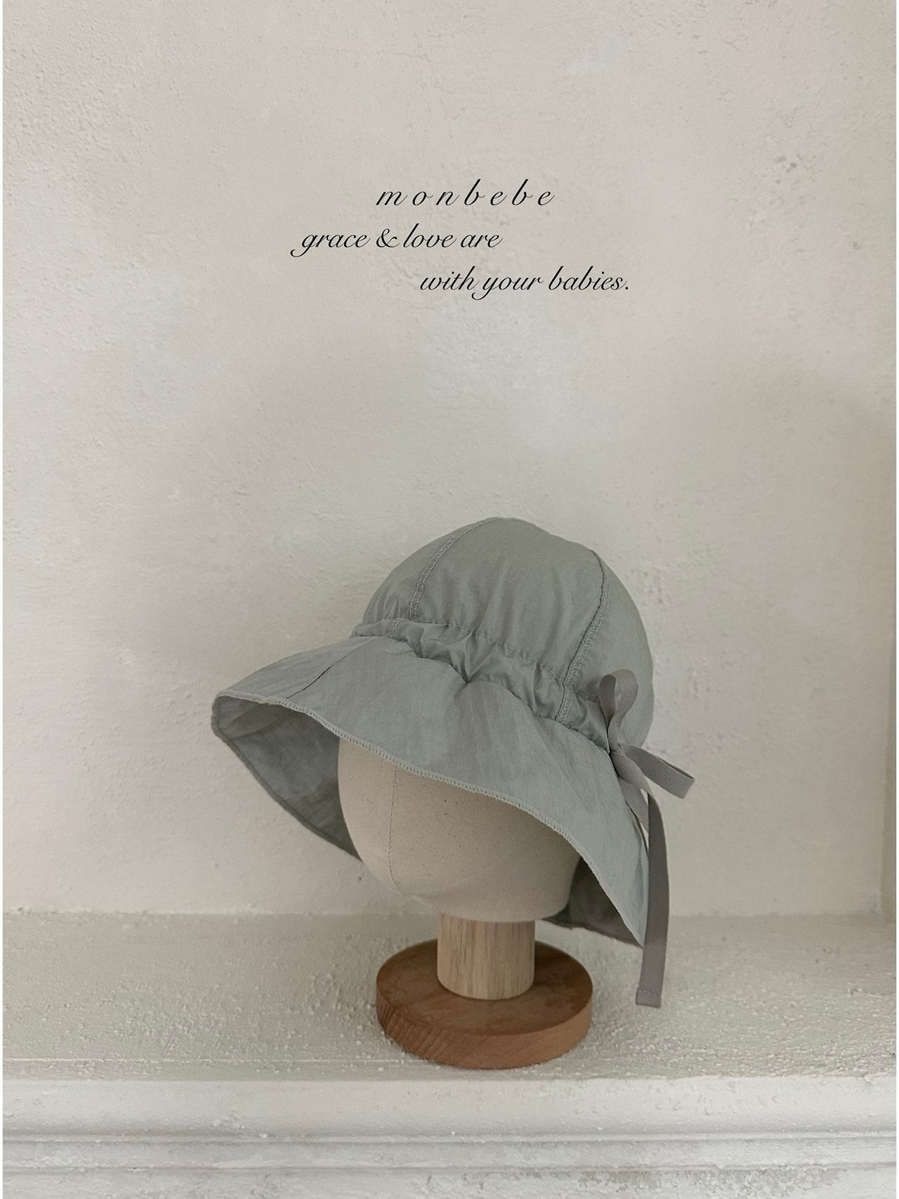 (予約) monbebe  / Brownie Bucket Hat
