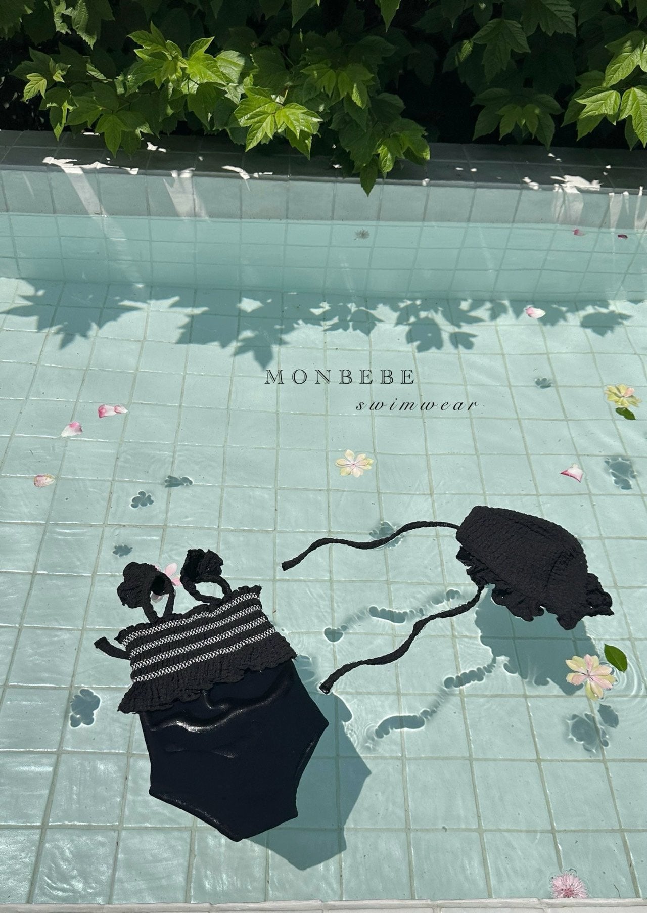 (予約) monbebe  /  Pinkle Swimsuit (with Bonnet)
