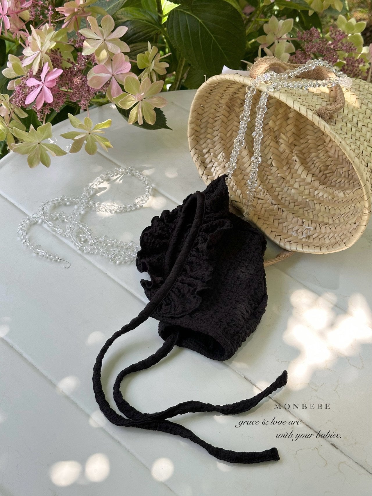 (予約) monbebe  /  Pinkle Swimsuit (with Bonnet)