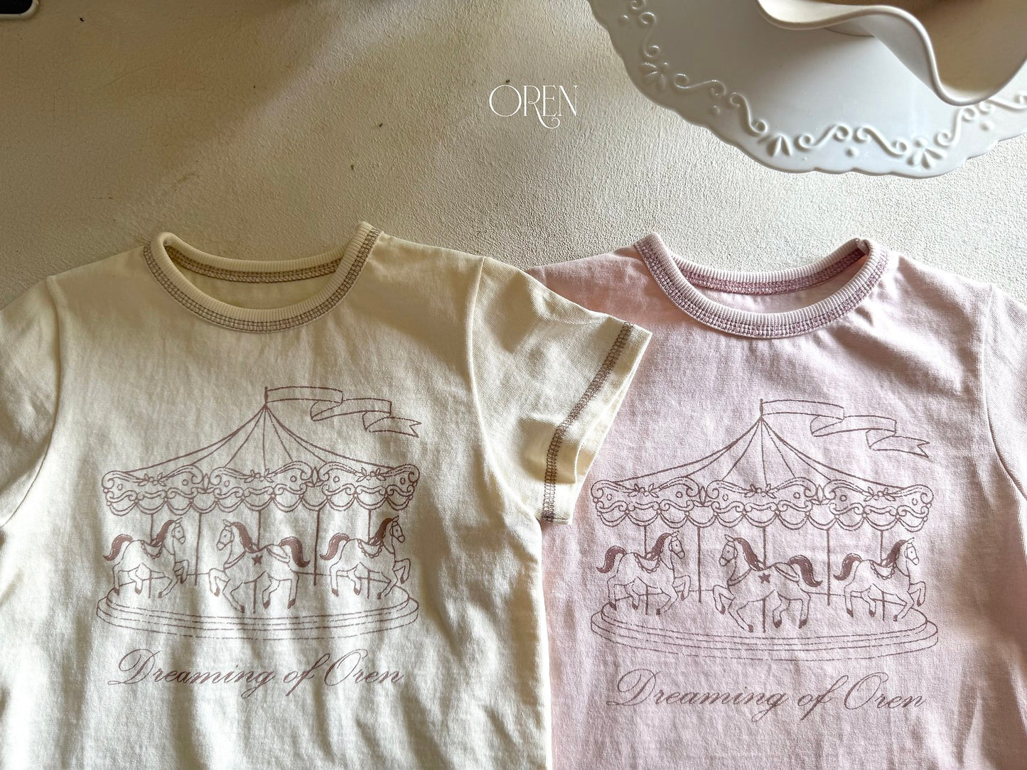 (予約) OREN / Dreaming Carousel T-shirt