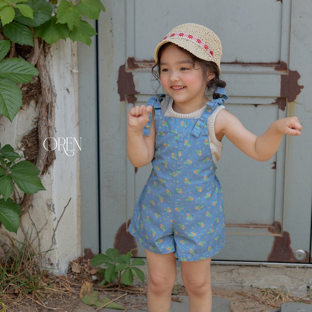 (予約) OREN /  Camellia Jumper Overalls