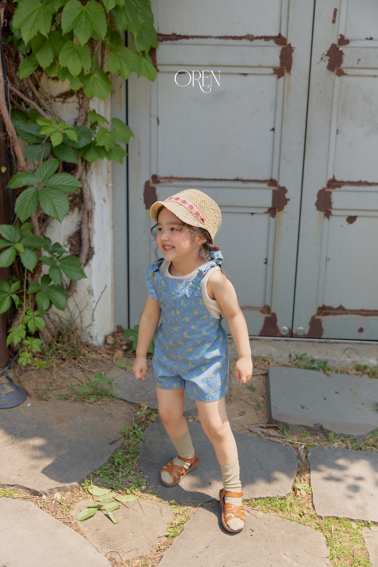 (予約) OREN /  Camellia Jumper Overalls