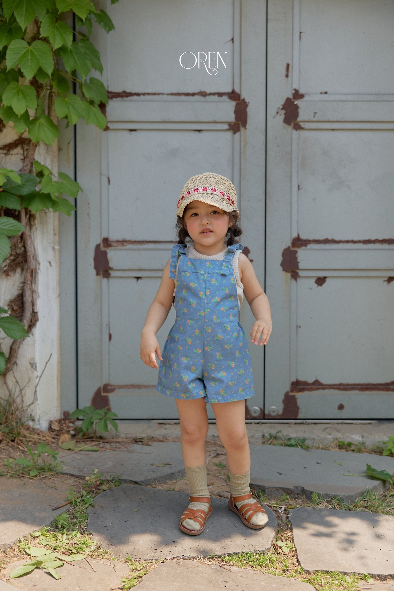 (予約) OREN /  Camellia Jumper Overalls