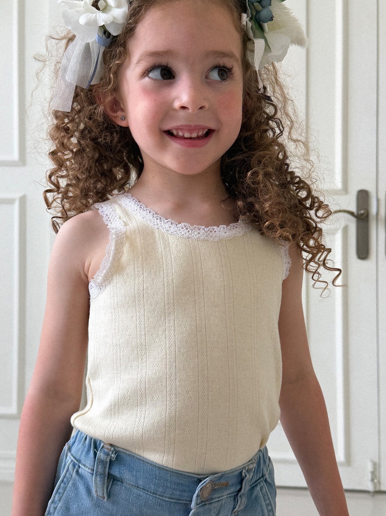 (予約) Lebev / Bailey Lace Sleeveless T-shirt
