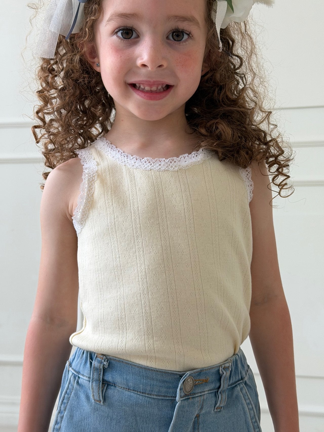 (予約) Lebev / Bailey Lace Sleeveless T-shirt