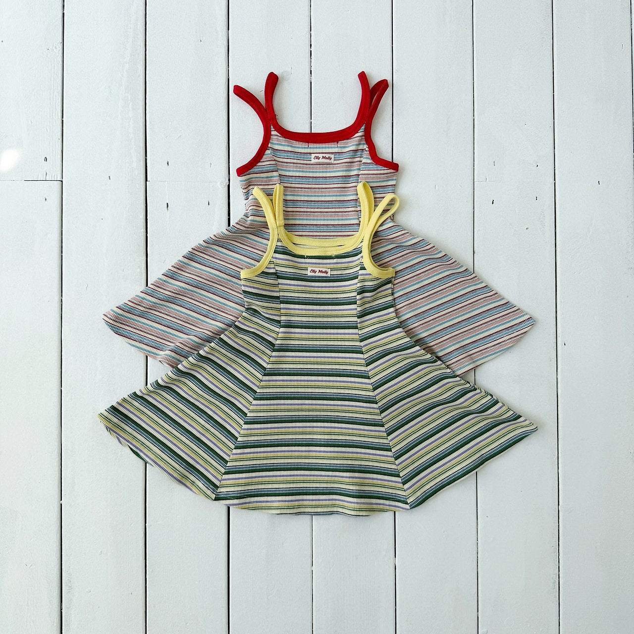 (お取り寄せ) ellymolly  /  Double Strap Flare Dress