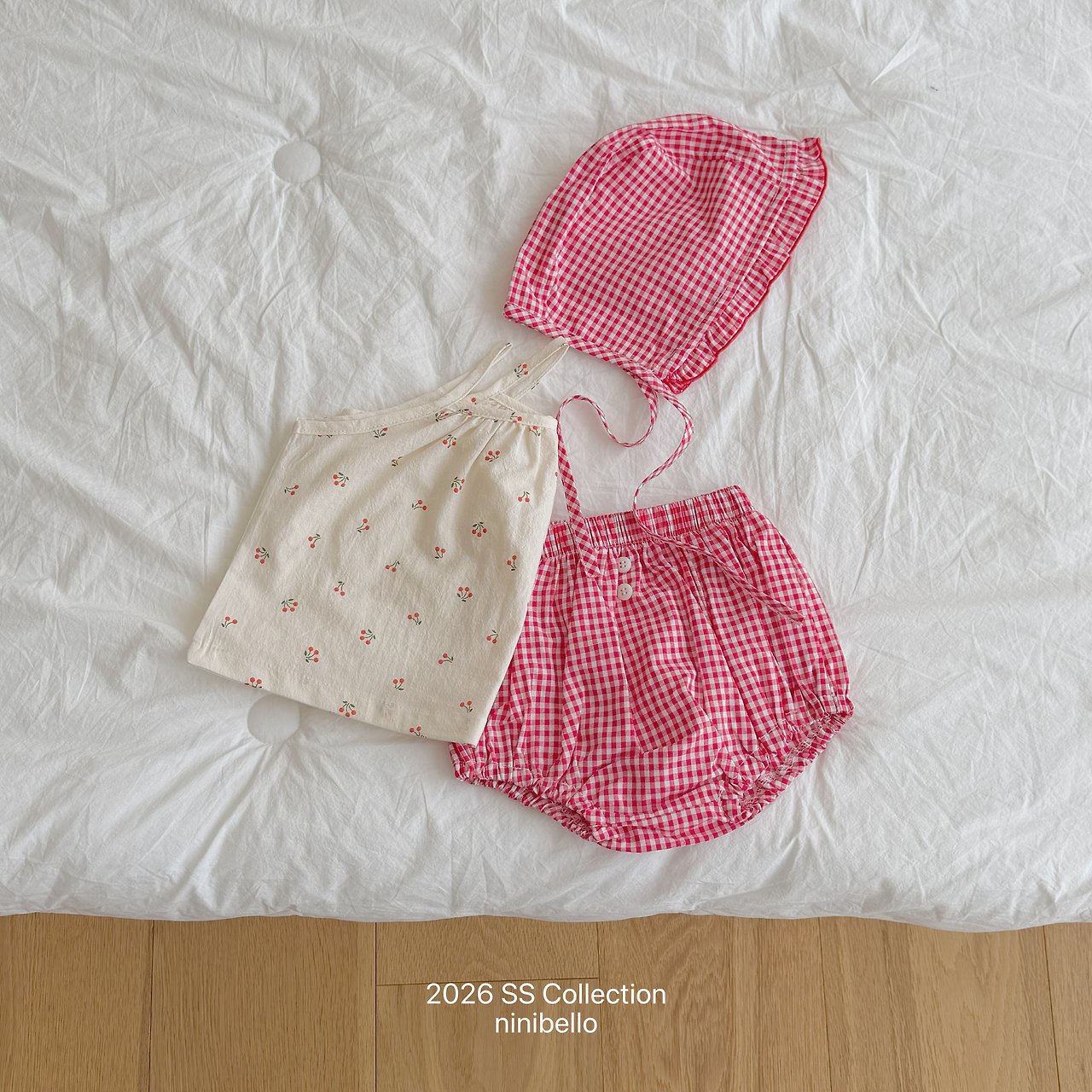 (予約) ninibello  / Kong Kong Frill Bonnet