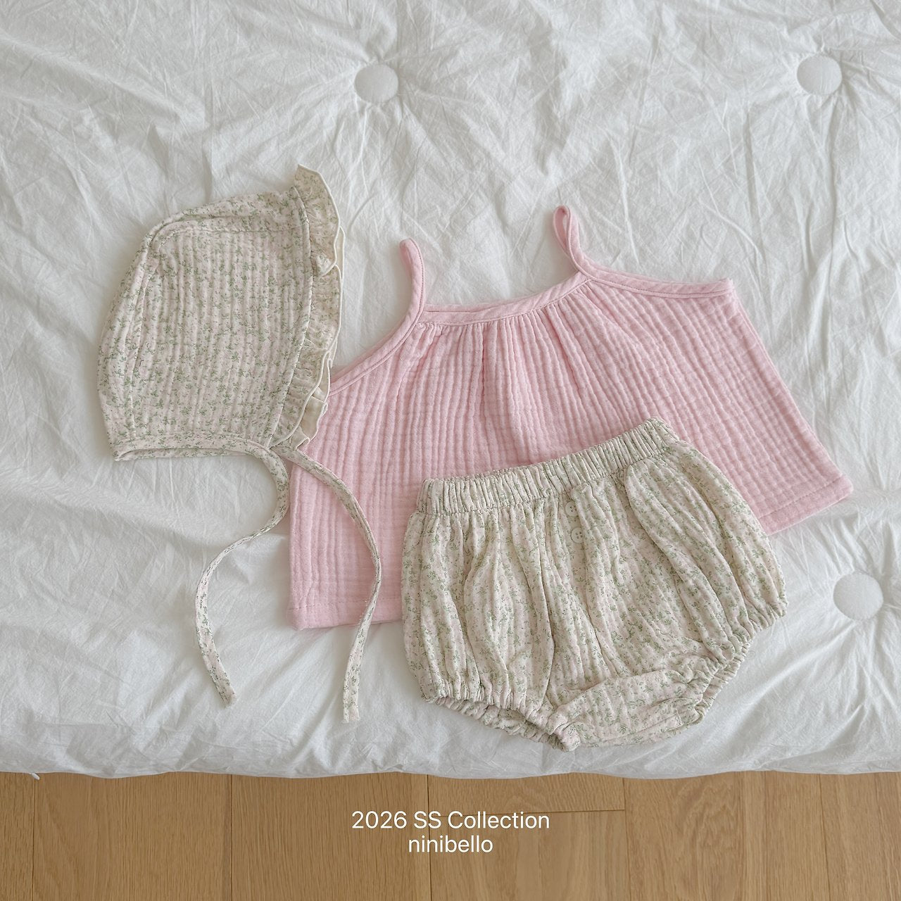 (予約) ninibello  / Kong Kong Frill Bonnet