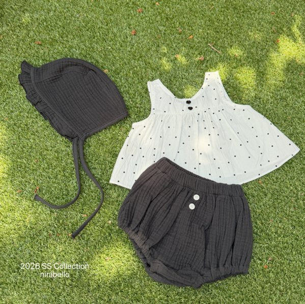 (予約) ninibello  / Kong Kong Frill Bonnet