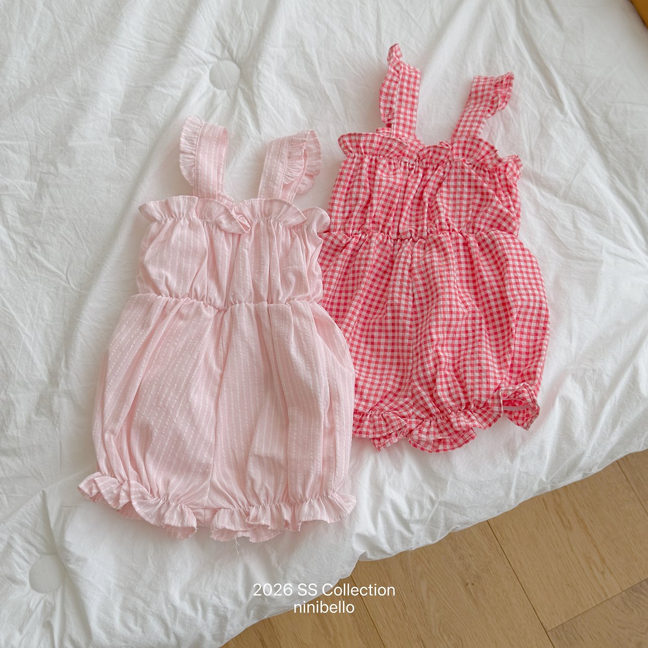 (予約) ninibello  / Picnic Overall Suit