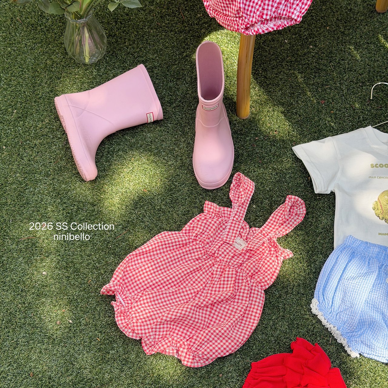 (予約) ninibello  / Picnic Overall Suit