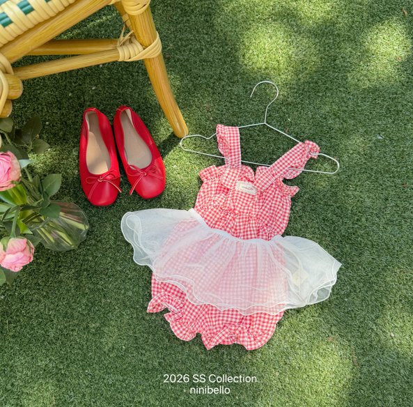 (予約) ninibello  / Picnic Overall Suit