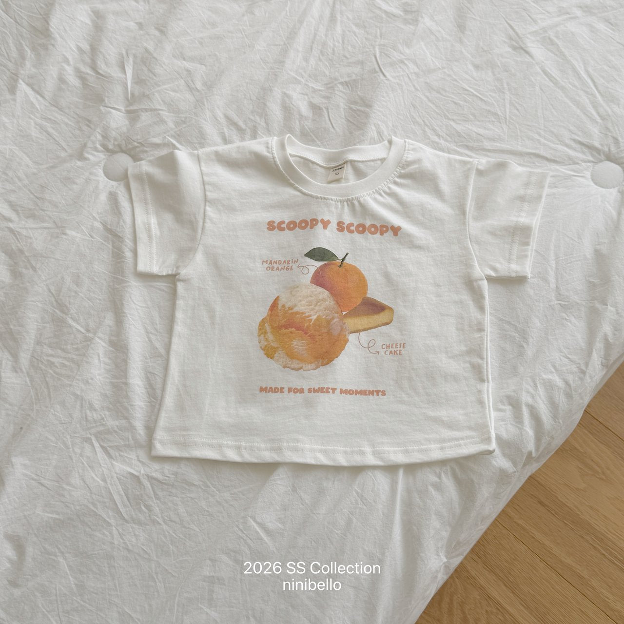 (予約) ninibello  / Scoop Scoop Tee ( baby )