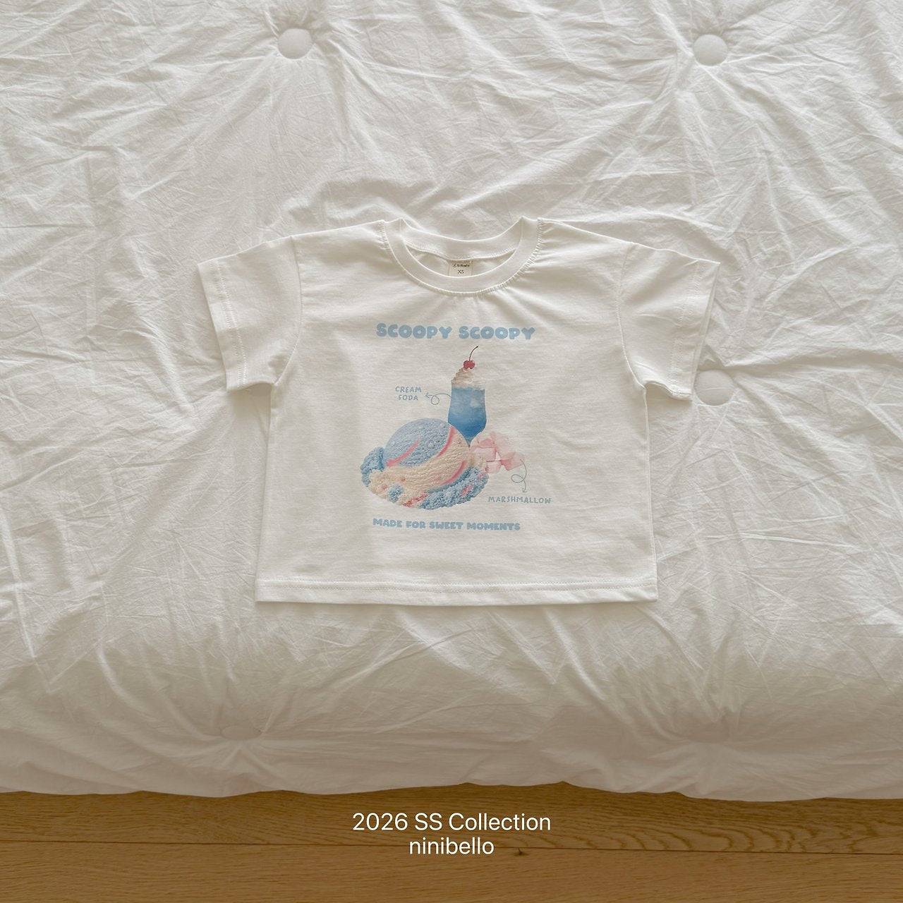 (予約) ninibello  / Scoop Scoop Tee ( baby )
