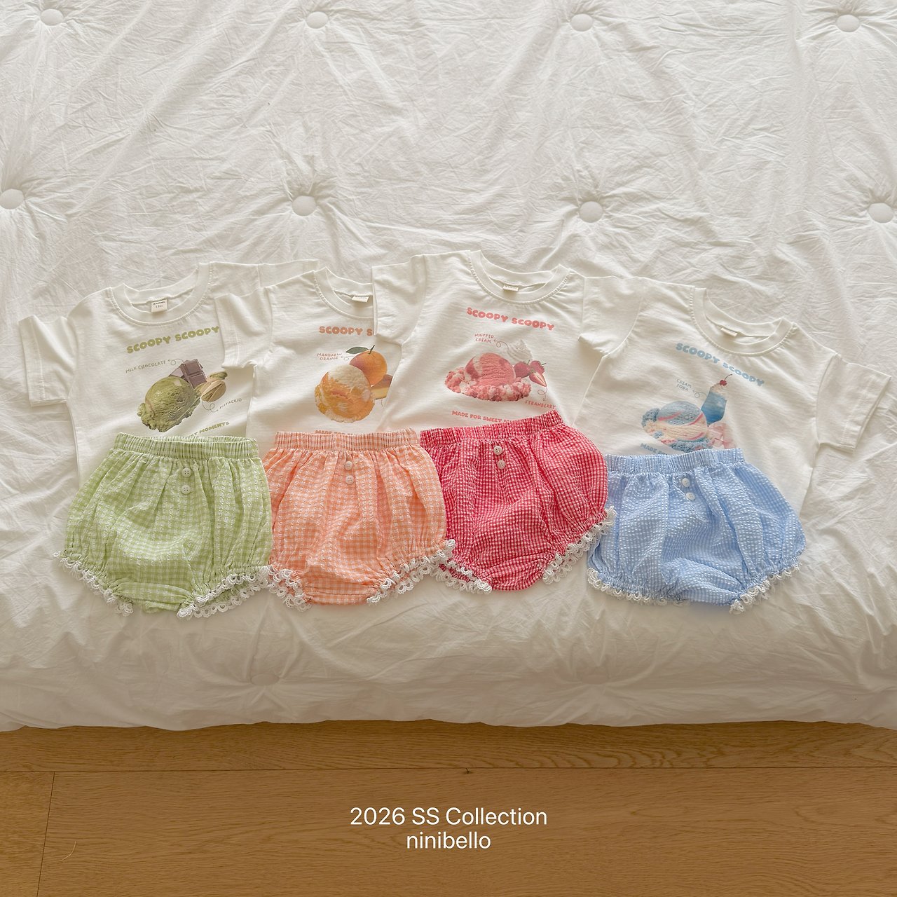 (予約) ninibello  / Scoop Scoop Tee ( baby )