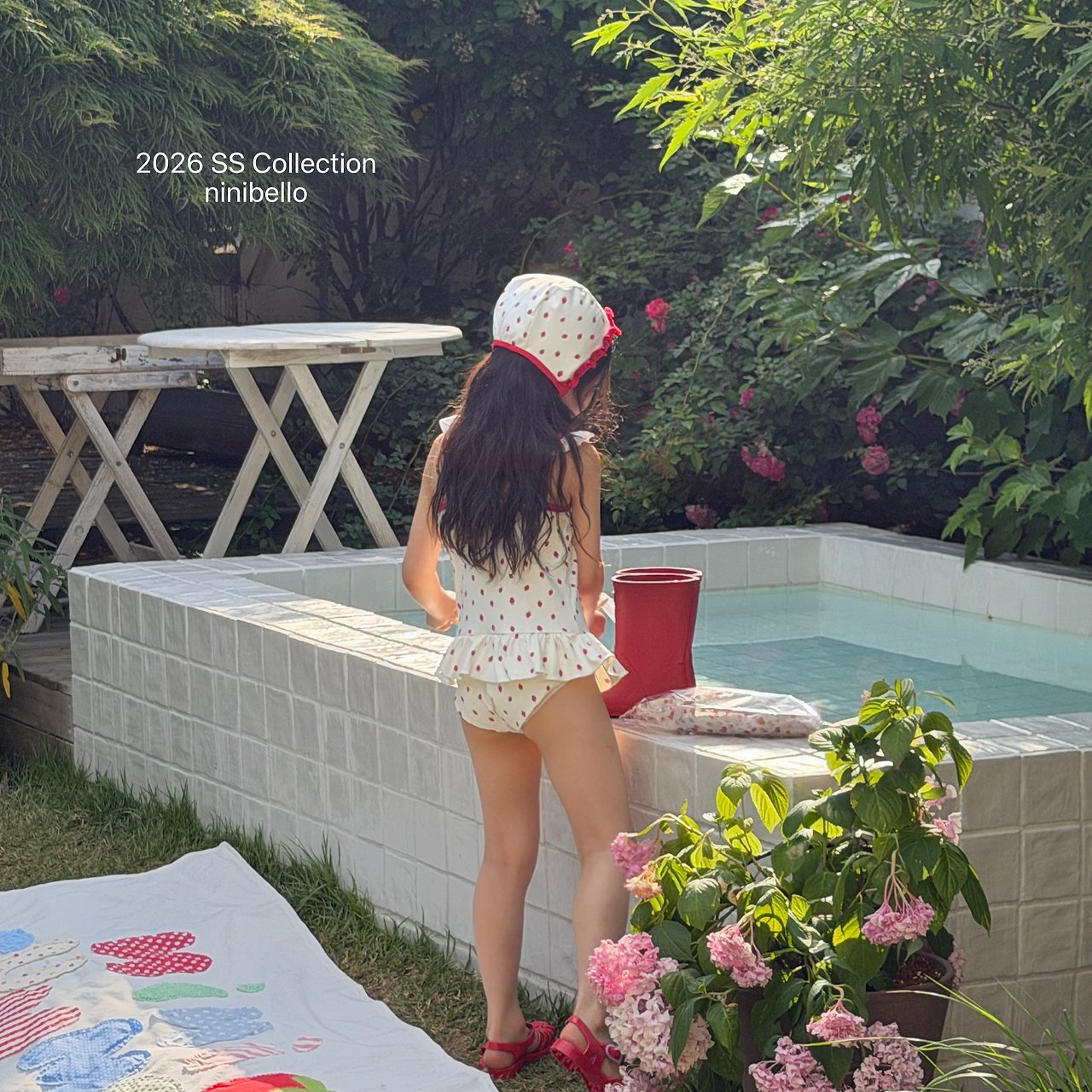 (予約) ninibello  / Rosy Berry Swimwear