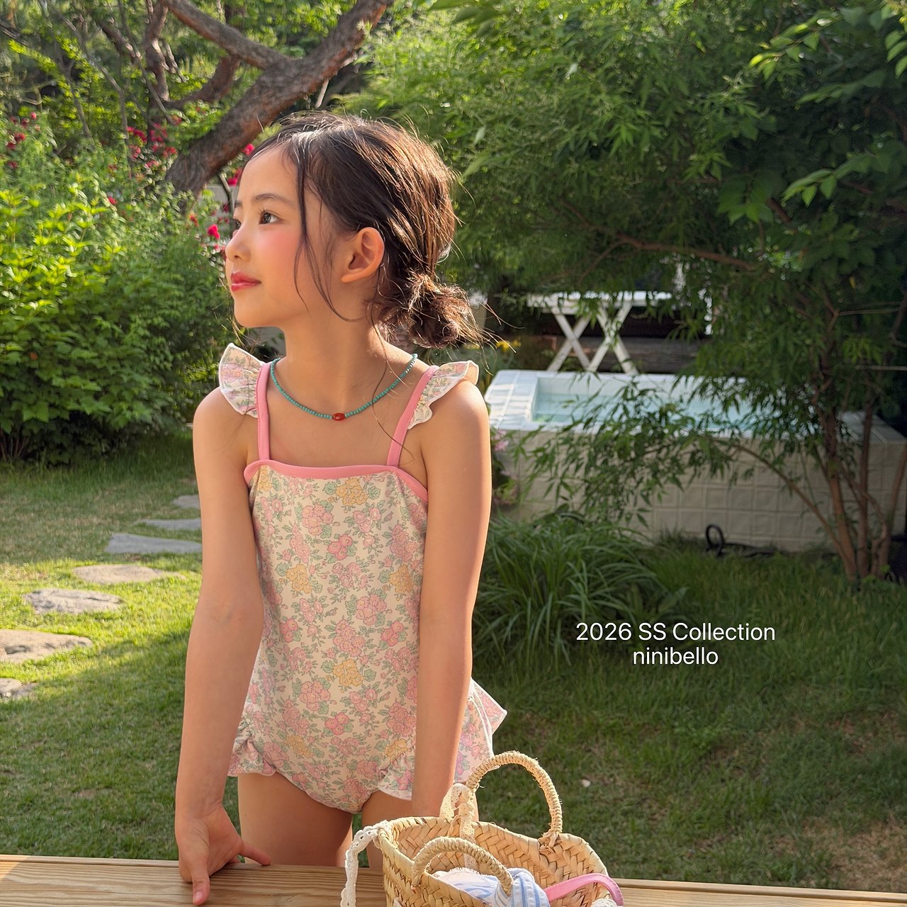 (予約) ninibello  / Rosy Berry Swimwear
