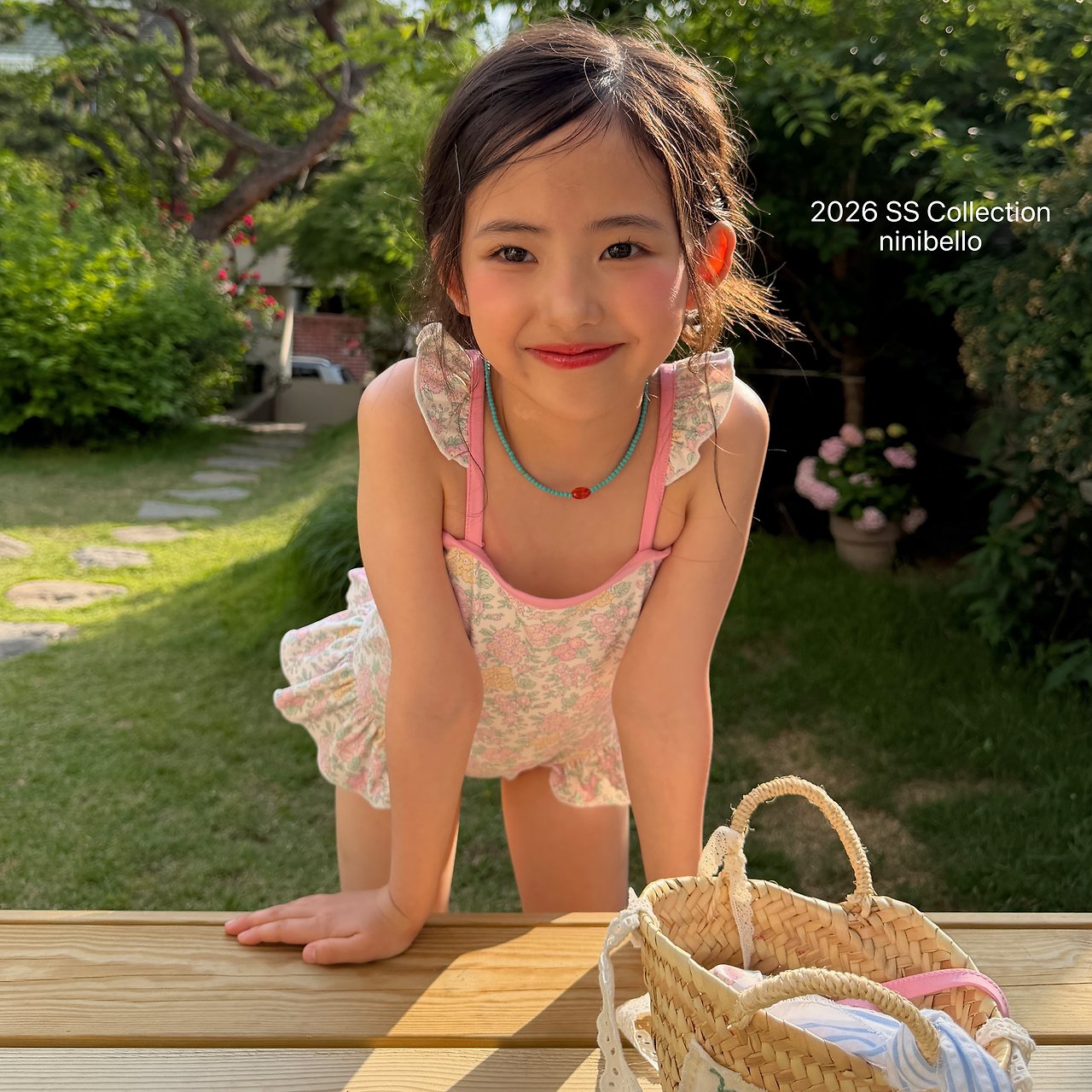 (予約) ninibello  / Rosy Berry Swimwear