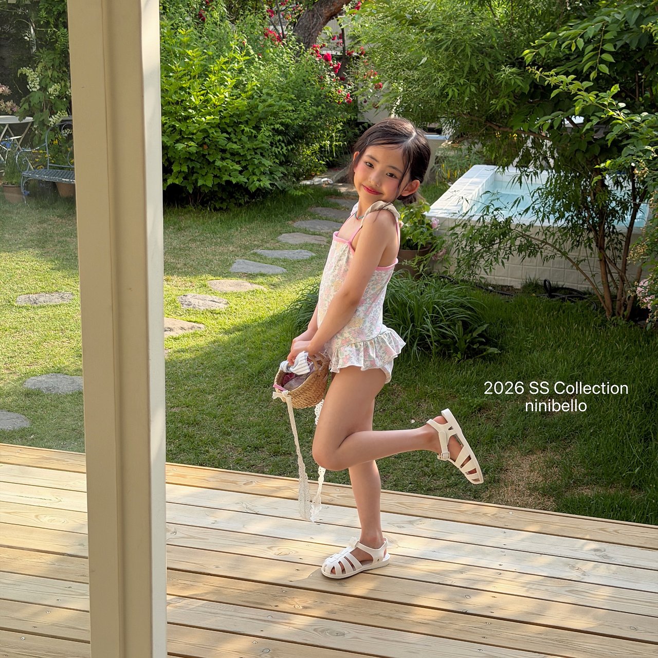 (予約) ninibello  / Rosy Berry Swimwear