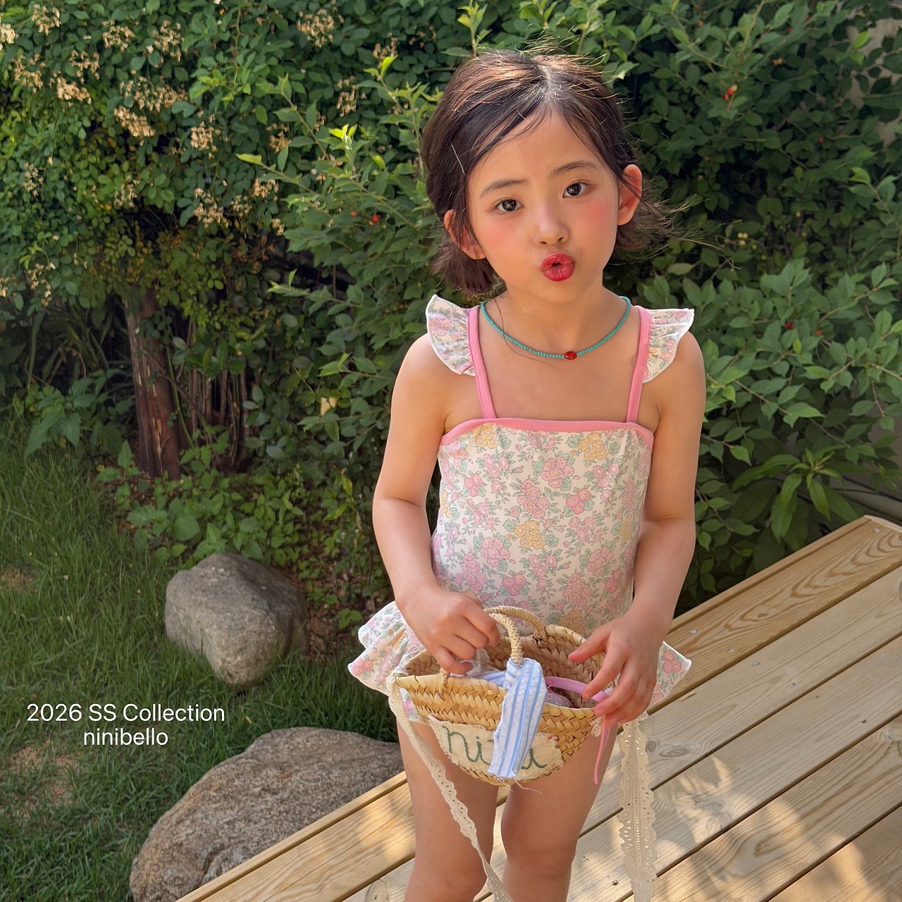 (予約) ninibello  / Rosy Berry Swimwear