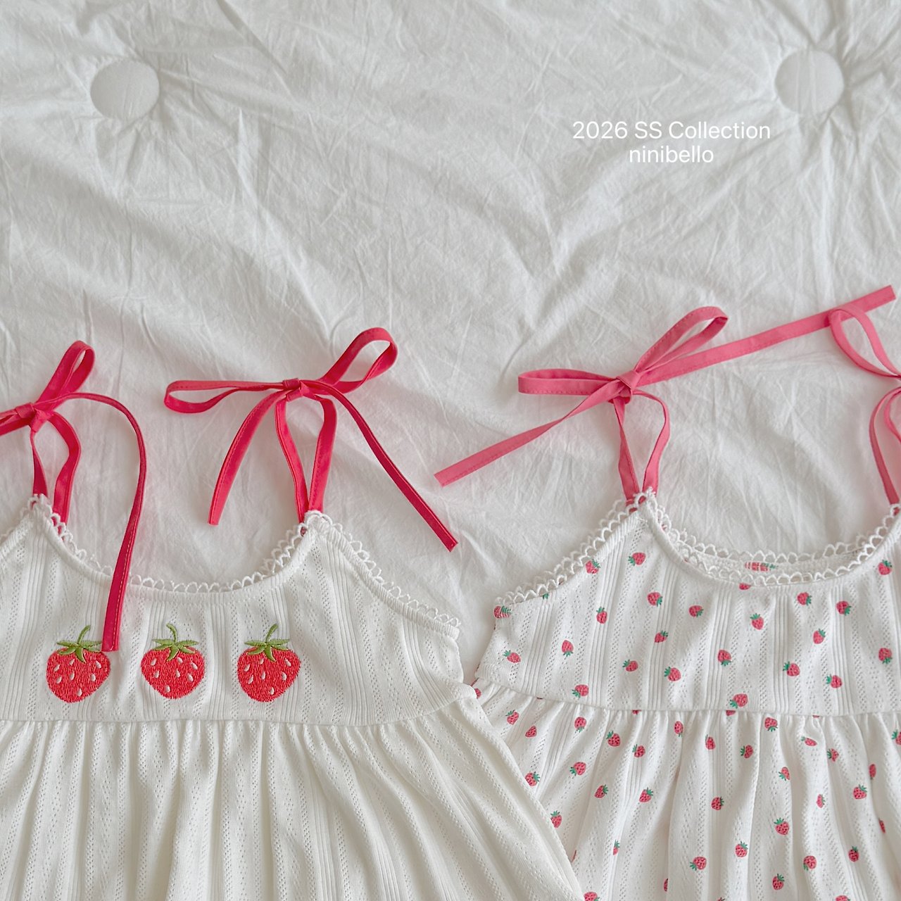(予約) ninibello  / Berry Eyelet Blouse Top