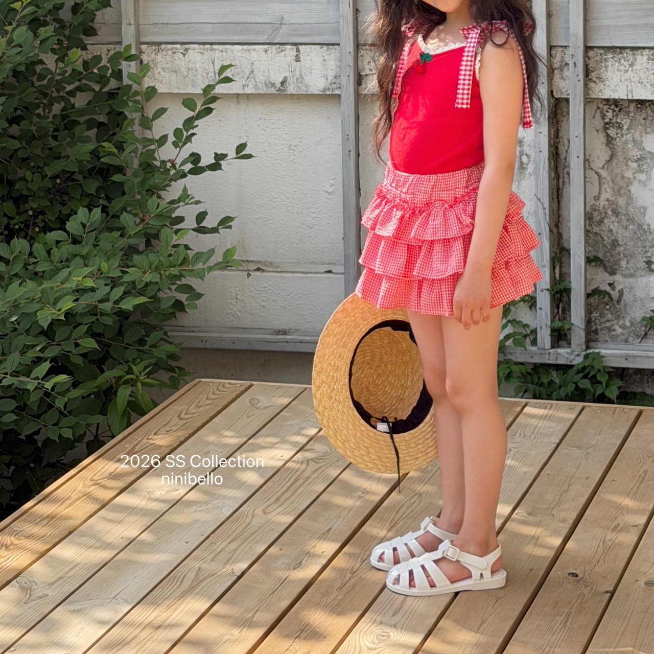 (予約) ninibello  / Cherry Bonbon Sleeveless Top