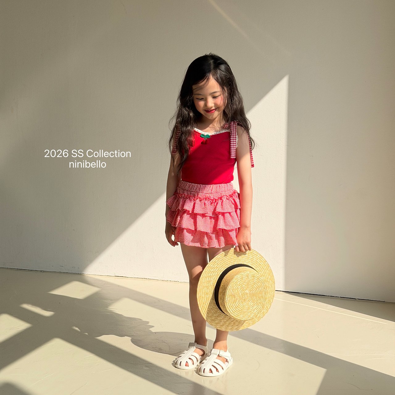 (予約) ninibello  / Cherry Bonbon Sleeveless Top