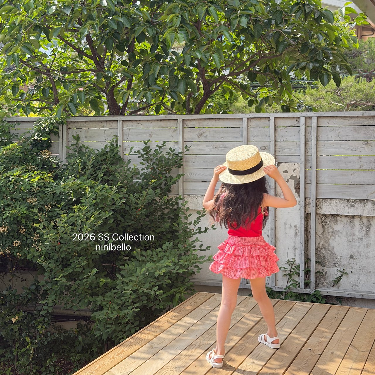 (予約) ninibello  / Cherry Bonbon Sleeveless Top