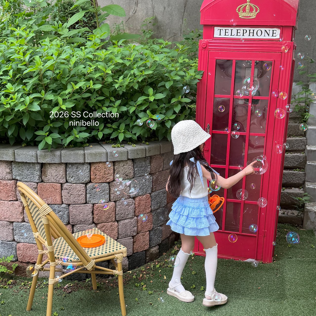 (予約) ninibello  / Cherry Bonbon Sleeveless Top