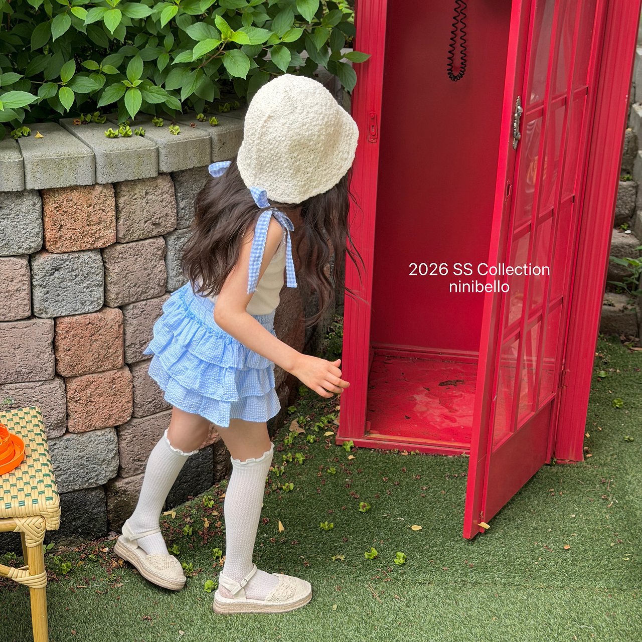 (予約) ninibello  / Cherry Bonbon Sleeveless Top