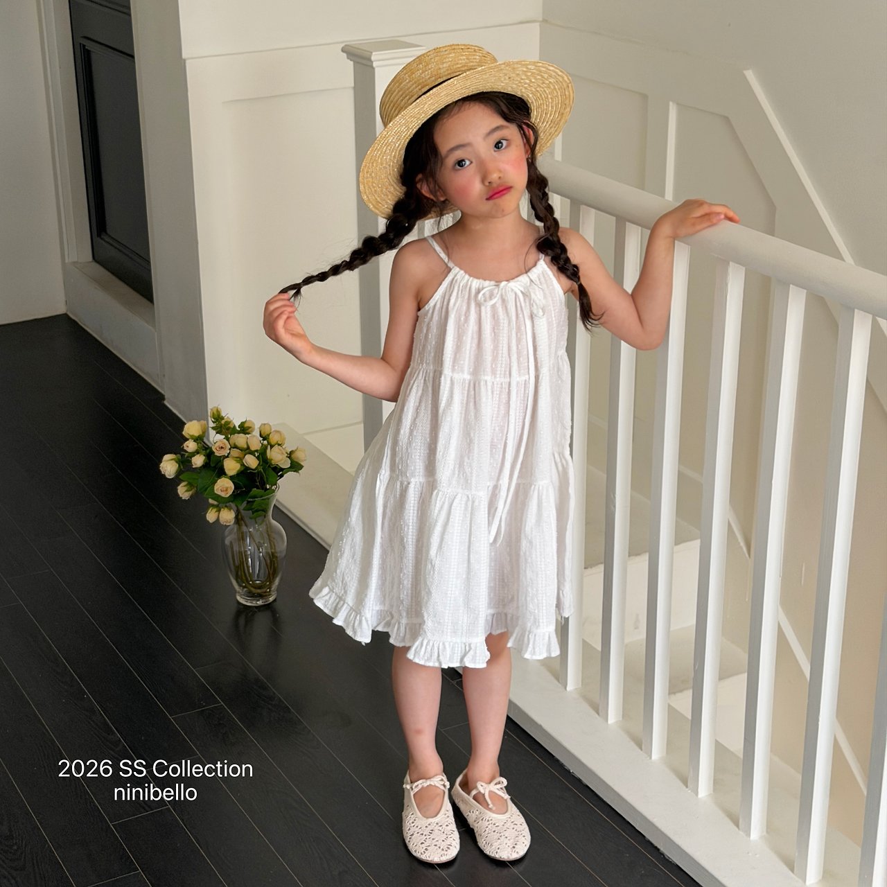 (予約) ninibello  / Pure Tiered Dress