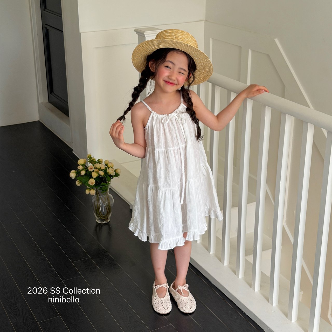(予約) ninibello  / Pure Tiered Dress