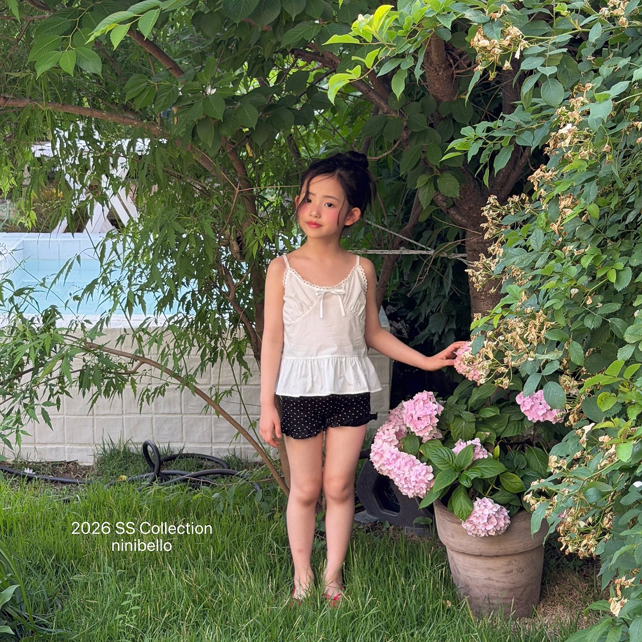 (予約) ninibello  / Mimi 3/4 Frill Leggings