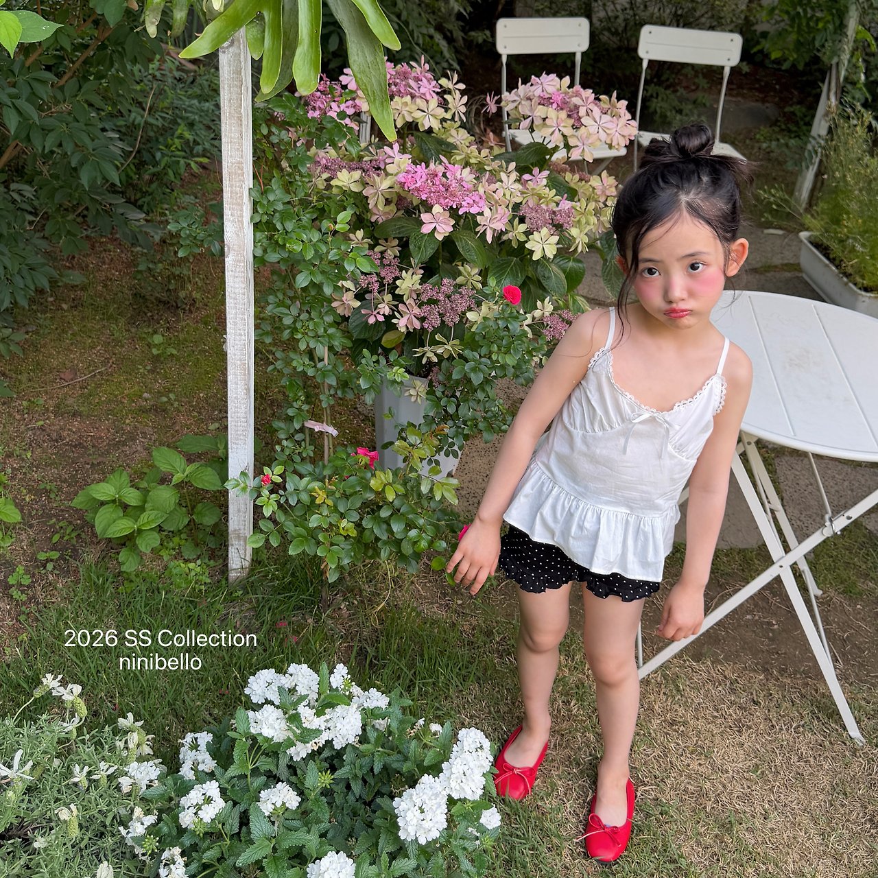 (予約) ninibello  / Mimi 3/4 Frill Leggings