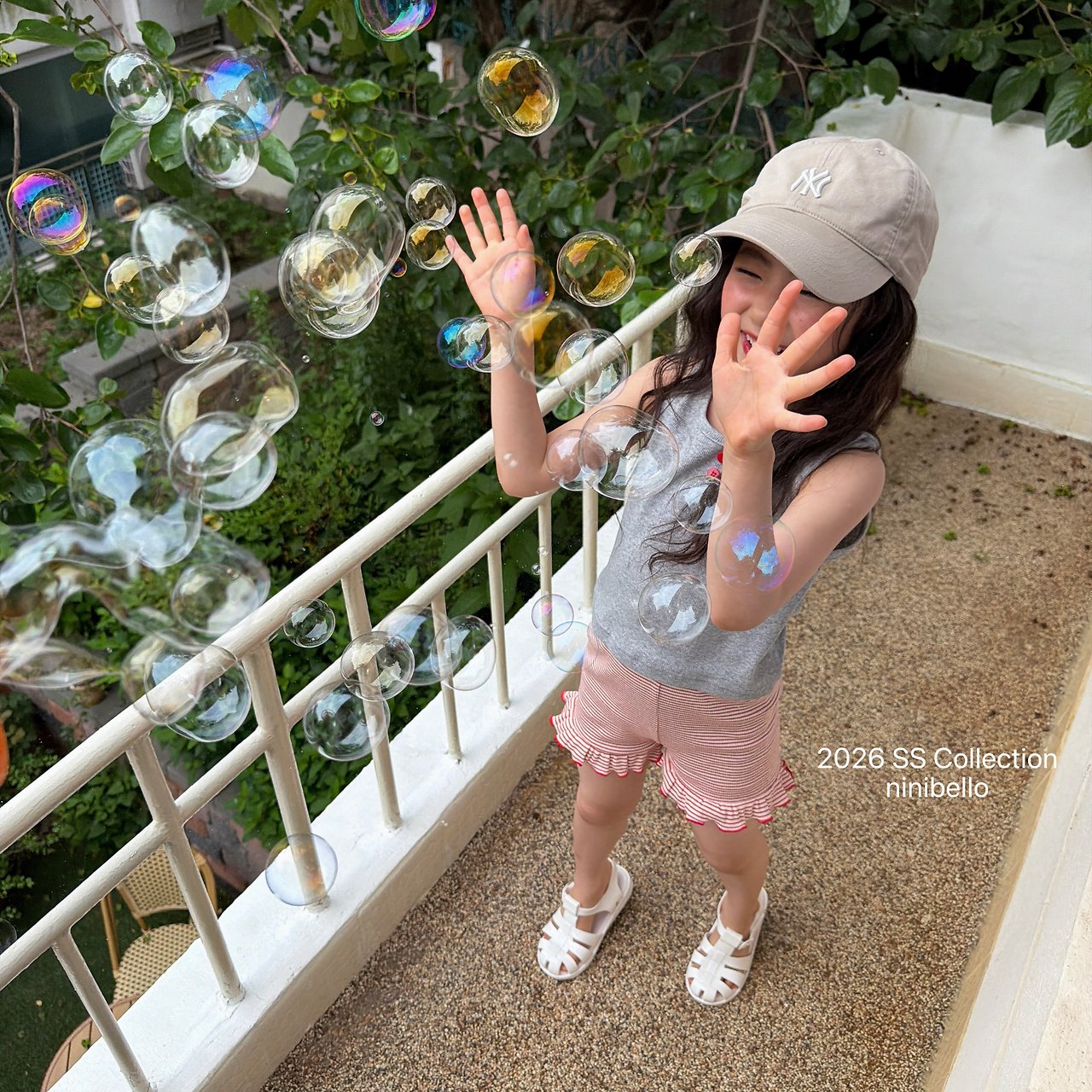 (予約) ninibello  / Mimi 3/4 Frill Leggings